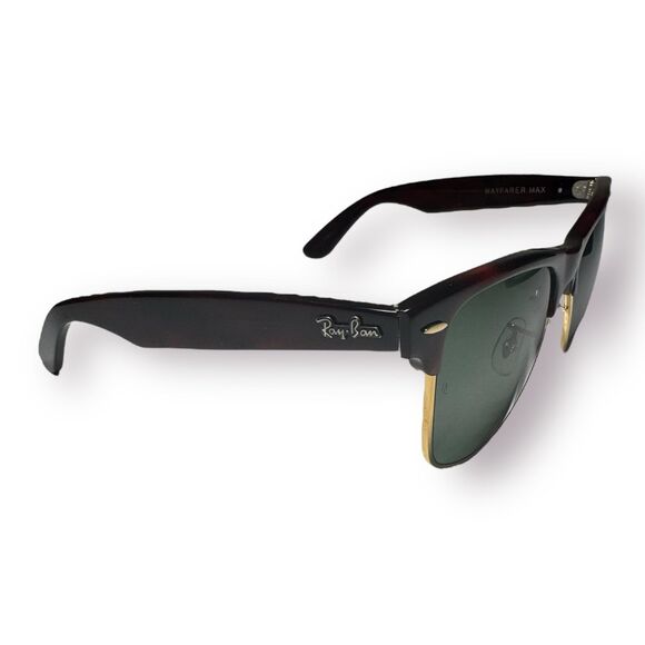 Ray-Ban B&L Wayfarer Max Sunglasses Tortoise Frames‎ Vintage USA Rare - Picture 6 of 12